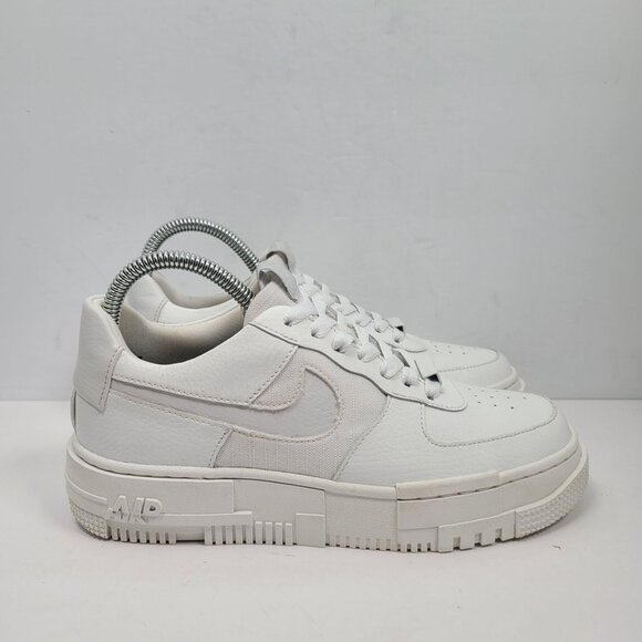 Nike Air Force 1 Low Pixel Women's White Sneakers CK6649-102 US Size 7 Sample - Picture 1 of 9